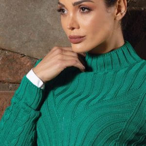 BLUSA CANELADA GOLA EM PE - 3414