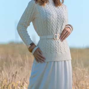 BLUSA TRANÇAS DEGOTE REDONDO BAMBU - 3754